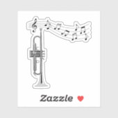Trumpet Player Sticker (Vel)
