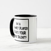 Trumpet Player Super Talent. Mok met twee toonkoff (Voorkant links)