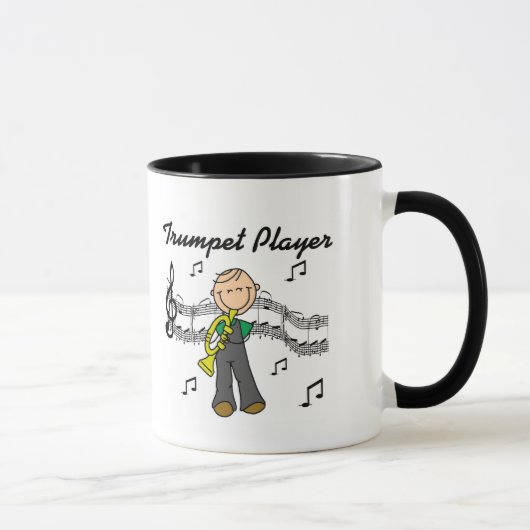Trumpet Player T-shirts en cadeaus Mok (Rechts)