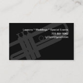 Trumpet Player Teacher Studio Musicus Visitekaartje (Achterkant)