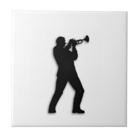 Trumpet Player Tegeltje (Voorkant)