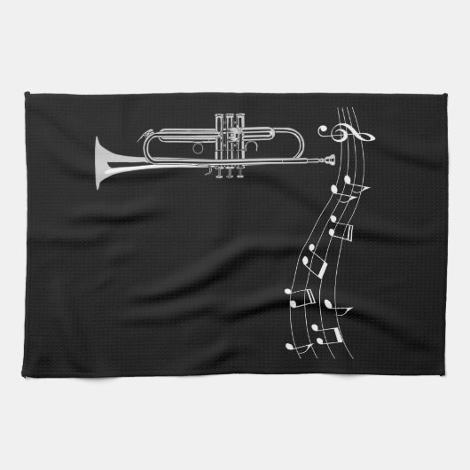 Trumpet Player Theedoek (Horizontaal)