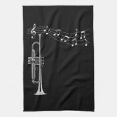 Trumpet Player Theedoek (Verticaal)