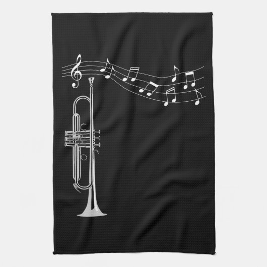 Trumpet Player Theedoek (Verticaal)