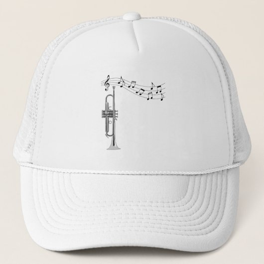 Trumpet Player Trucker Pet (Voorkant)