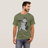 Trumpet Player (Trumpeter) Cat, Louis Wain T-shirt (Voorkant volledig)