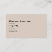 Trumpet Player Visitekaartje (Achterkant)