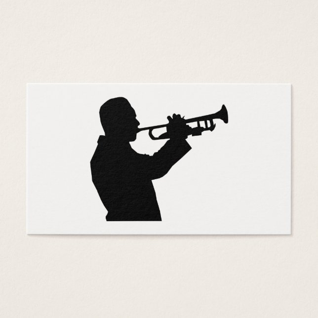 Trumpet Player Visitekaartjes (Voorkant)
