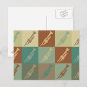 Trumpet Pop Art Briefkaart (Voorkant / Achterkant)