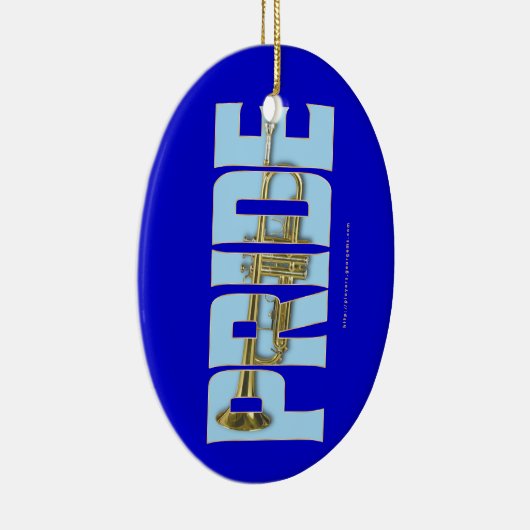 Trumpet PRIDE Keramisch Ornament (Rechts)