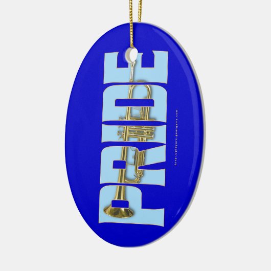 Trumpet PRIDE Keramisch Ornament (Links)