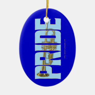 Trumpet PRIDE Keramisch Ornament