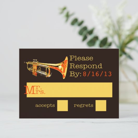 Trumpet Response Kaart (Staand voorkant)