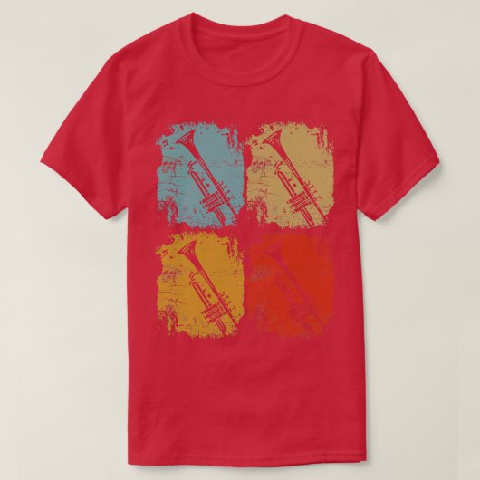 Trumpet Retro Design Funny T-shirt (Design voorkant)