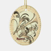 Trumpet Rhythm  Keramisch Ornament (Rechts)