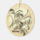 Trumpet Rhythm  Keramisch Ornament (Links)