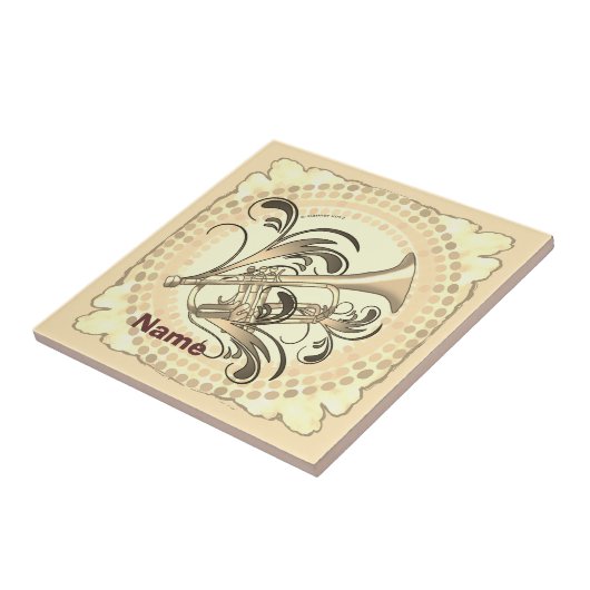 Trumpet Rhythm  Tegeltje (Zijkant)