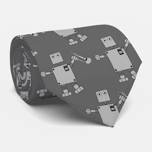 Trumpet Robot Stropdas (Opgerold)