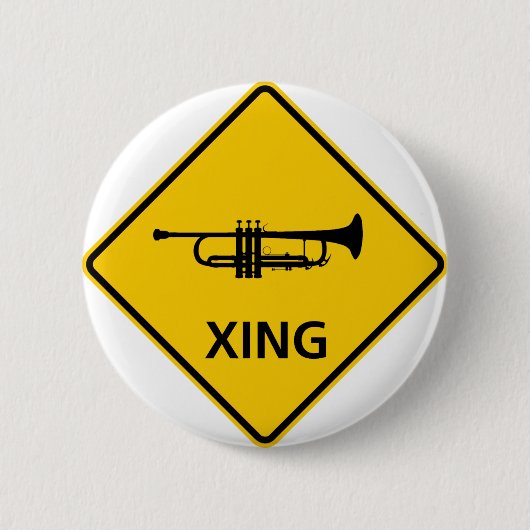 Trumpet-routekaart Ronde Button 5,7 Cm (Voorkant)