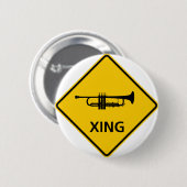 Trumpet-routekaart Ronde Button 5,7 Cm (Voorkant /achterkant)