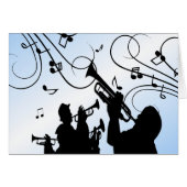 Trumpet Section Blue Music (Voorkant Horizontaal)