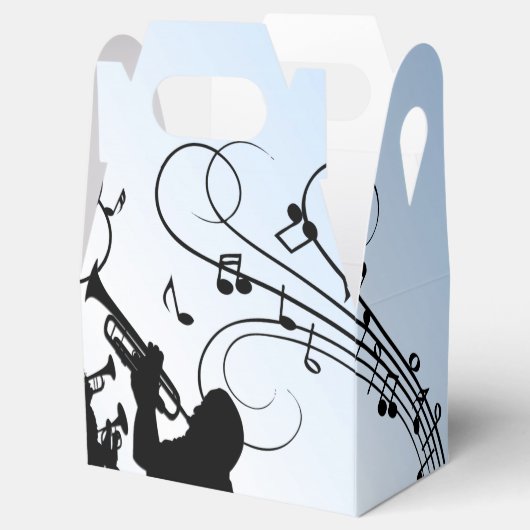 Trumpet Section Blue Music Bedankdoosjes (Geopend)