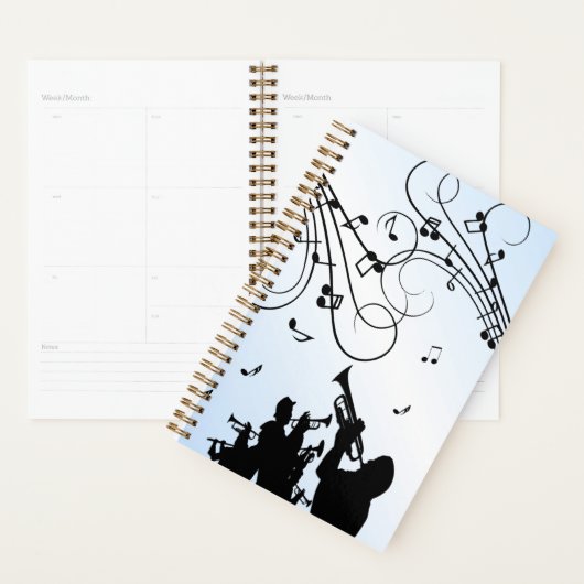 Trumpet Section Blue Music Planner (Display)
