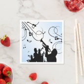 Trumpet Section Blue Music Servet (Insitu)