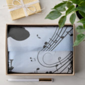 Trumpet Section Blue Music Tissuepapier (Geschenk)