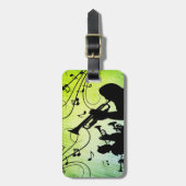 Trumpet Section Green Music Bagagelabel (Voorkant verticaal)