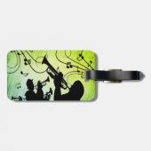 Trumpet Section Green Music Bagagelabel (Achterkant horizontaal)