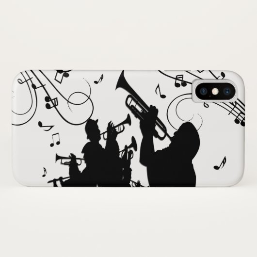 Trumpet Section Jazz Music Case-Mate iPhone Case (Achterkant (horizontaal))
