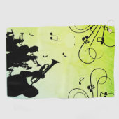 Trumpet Section Jazz Music Golfhanddoek (Horizontaal)