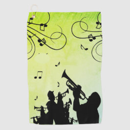 Trumpet Section Jazz Music Golfhanddoek