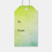 Trumpet Section Jazz Music Green Cadeaulabel (Achterkant)