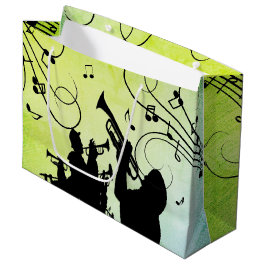 Trumpet Section Jazz Music Green Groot Cadeauzakje