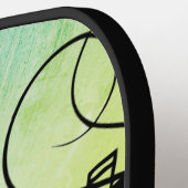 Trumpet Section Jazz Music Green Pickleball Paddle (Links Detail)