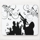 Trumpet Section Jazz Music Muismat (Voorkant)