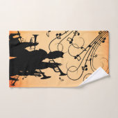 Trumpet Section Jazz Music Oranje Rust Bad Handdoek (Handdoek)
