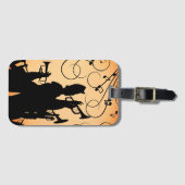 Trumpet Section Jazz Music Oranje Rust Bagagelabel (Voorkant (horizontaal))