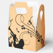 Trumpet Section Jazz Music Oranje Rust Bedankdoosjes (Geopend)