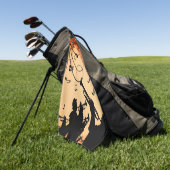 Trumpet Section Jazz Music Oranje Rust Golfhanddoek (Groen)