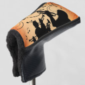 Trumpet Section Jazz Music Oranje Rust Golfheadcover (3/4 voorkant)