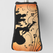 Trumpet Section Jazz Music Oranje Rust Golfheadcover (Draai 90)