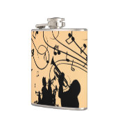 Trumpet Section Jazz Music Oranje Rust Heupfles (Links)