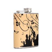 Trumpet Section Jazz Music Oranje Rust Heupfles (Rechts)