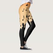 Trumpet Section Jazz Music Oranje Rust Leggings (Rechts)