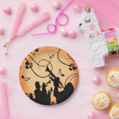 Trumpet Section Jazz Music Oranje Rust Papieren Bordje (Feest)