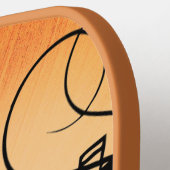 Trumpet Section Jazz Music Oranje Rust Pickleball Paddle (Links Detail)