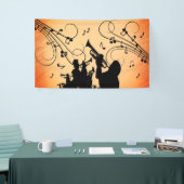 Trumpet Section Jazz Music Oranje Rust Spandoek (Beurs)